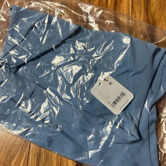 NWT Free People Intimately Still Here Halter Cami Top XS Dusted Blue - Picture 4 of 4